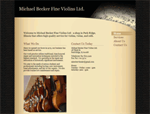 Tablet Screenshot of beckerviolins.com